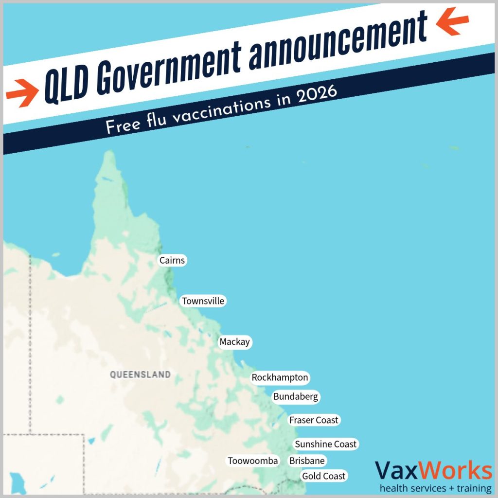 Qld Government announcement: free flu vaccines for 2026