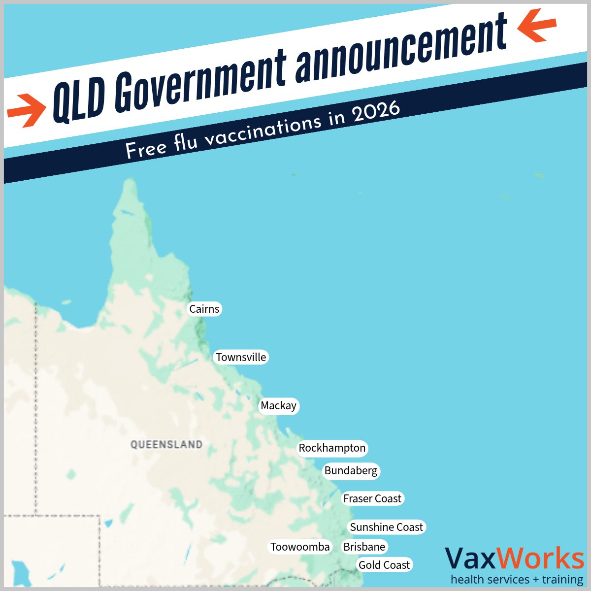 Qld Government announcement: free flu vaccines for 2026